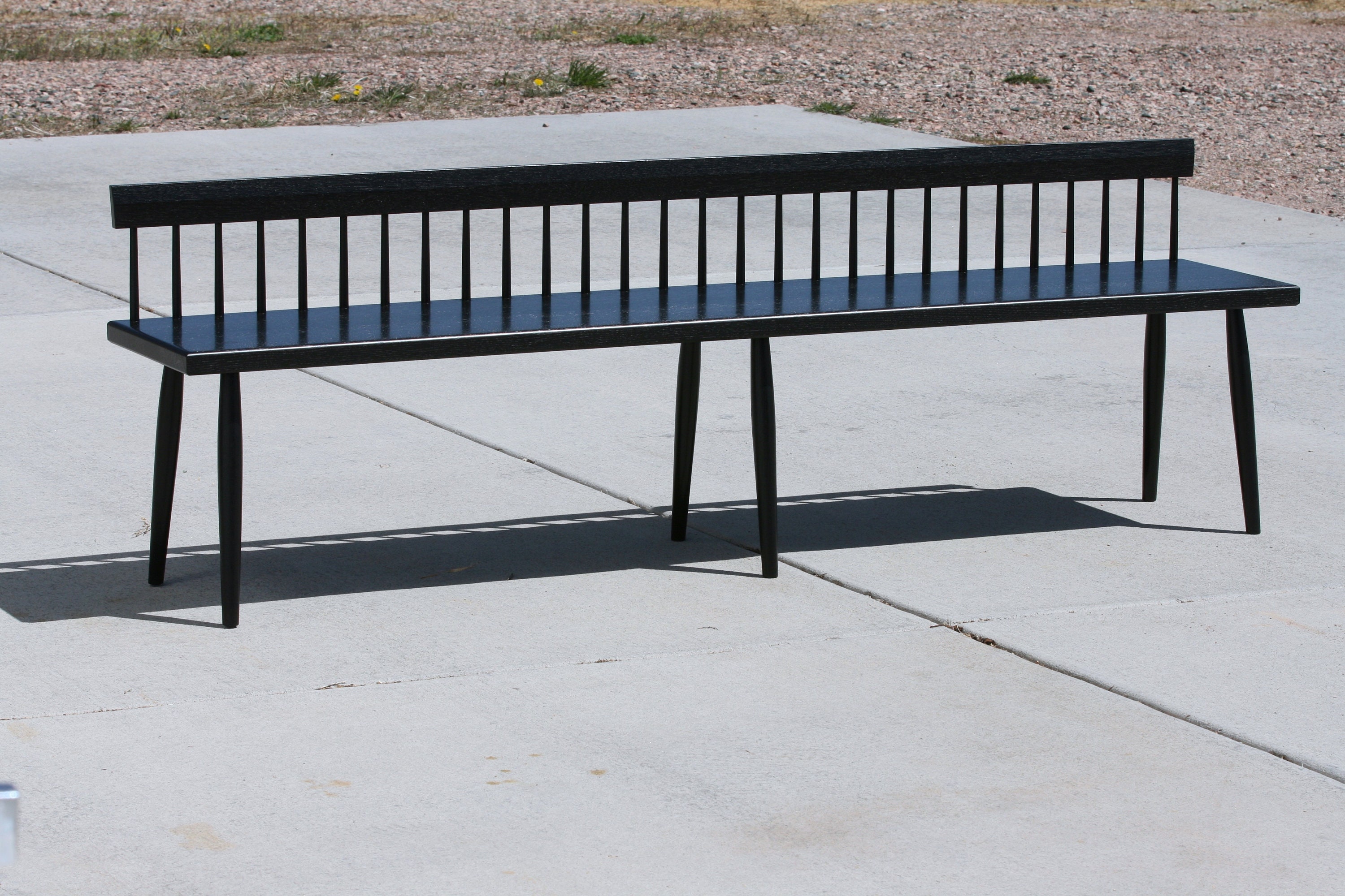 Shaker on sale patio bench