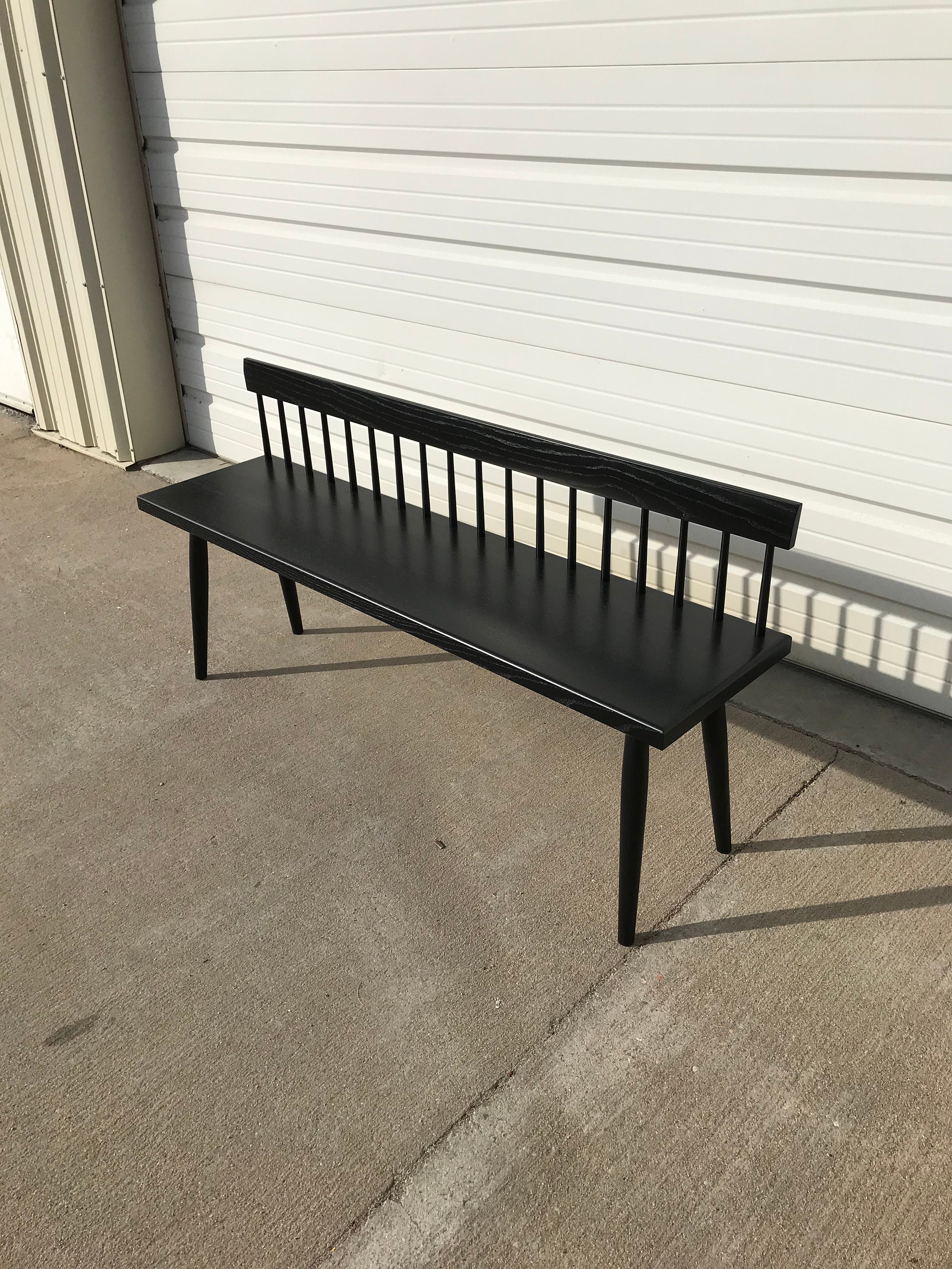 black spindle bench
