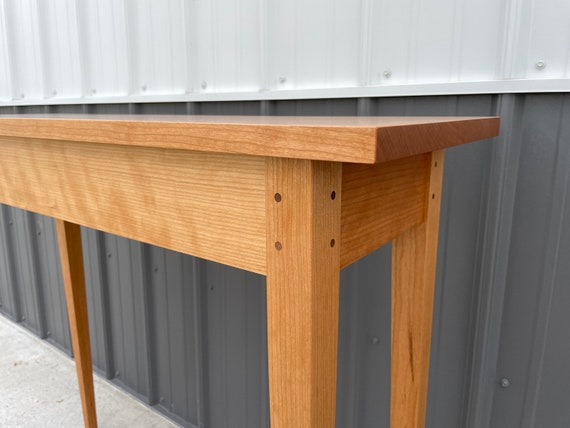 Shaker Sofa Table Cherry Table Hallway Table Foyer Table Sofa Table Walnut Table Living Room Table Cherry Tables Etsy