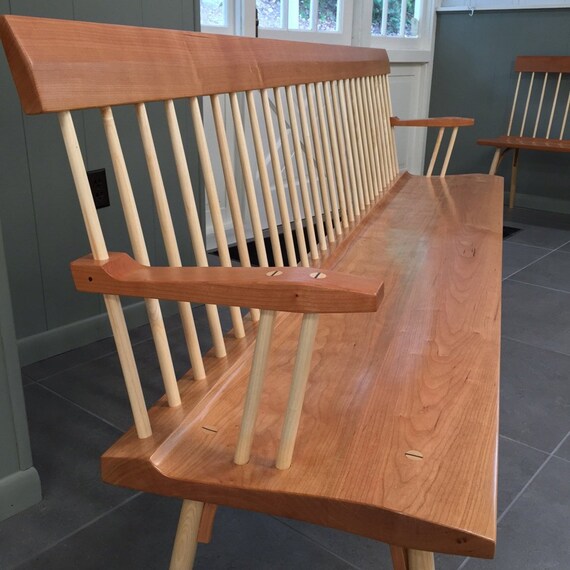 Addition Of Arms For Miikana Woodworking Spindle Back Benches Etsy