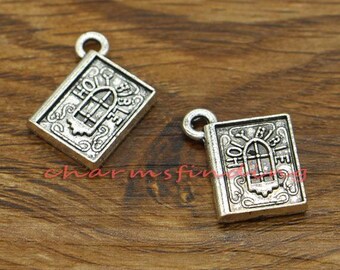 2 Flower of Life Charms Antique Gold Tone GC915