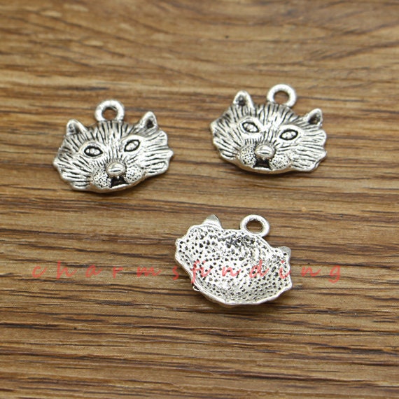 20pcs Fox Head Charms Pendant Animal Charm Antique Silver Tone 16x19mm  Cf3626 - Etsy