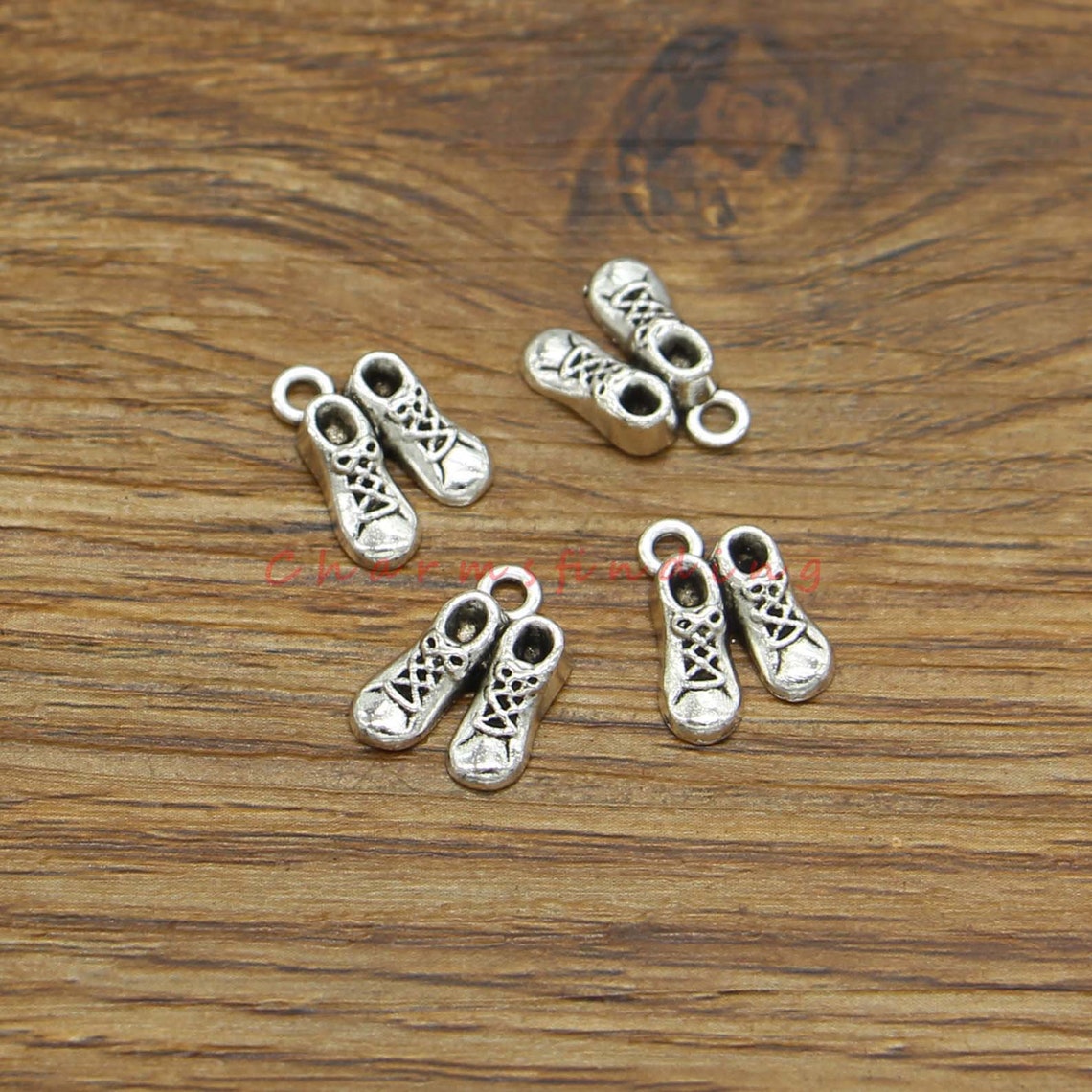 30pcs Running Shoe Charms 3D Charms Sneakers Charms Antique Etsy