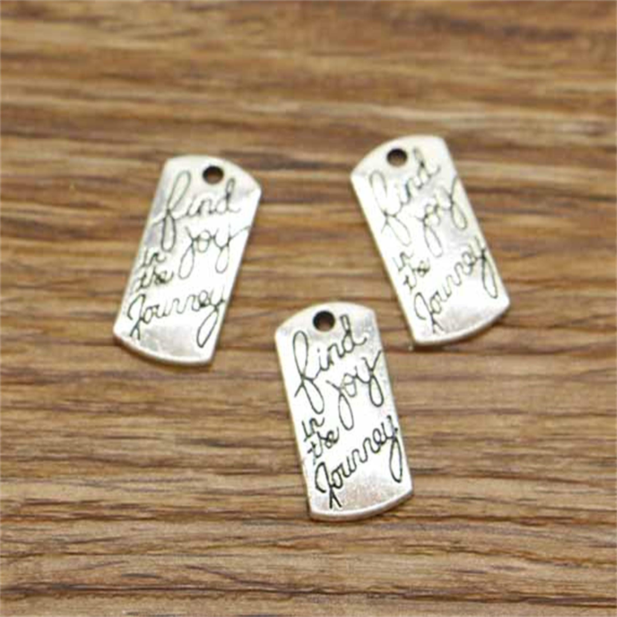 80pcs Ispirazione Mista Parole Charms Forniture Artigianali Per La Creazione Di Gioielli - Italia - Foto 5