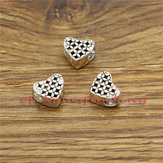 WISTART 120 Pcs Assorted European Beads Large Hole Glass Spacer Beads