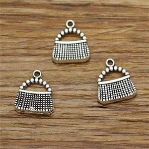 20pcs Purse Charms Handbag Charms Antique Silver Tone 15x16mm cf2679