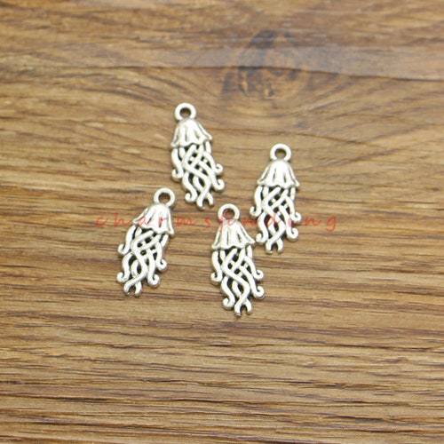 50pcs Wave Charm Water Charms Antique Silver Tone 12x15mm Etsy