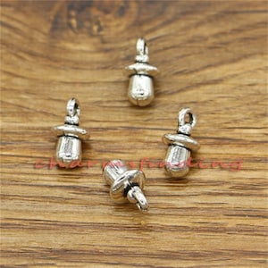 50pcs Baby Pacifier Charms Soother Charms Antique Silver Tone 3d Charms 13x7mm cf0265