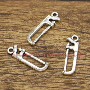 30pcs Hacksaw Charms Saw Charms Antique Silver Tone 26x7mm cf0218