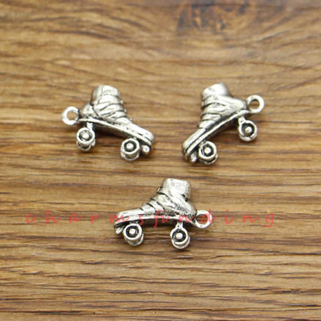 15pcs Roller Skate Charms Ice Skates Skating Charm Antique Etsy