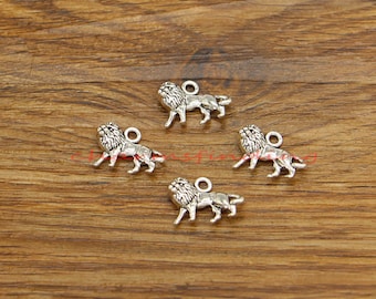 30 Stück Löwe Charms Afrika Wildtier Charm Antik Silber Ton 18 x 12 mm sf5217