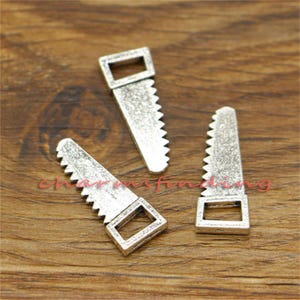 30pcs Hacksaw Charms Saw Charms Antique Silver Tone 23x9mm cf0228