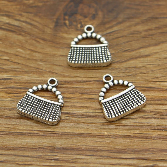 20pcs Purse Charms Handbag Charms Antique Silver Tone 15x16mm Etsy