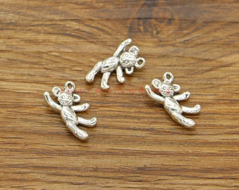20pcs Toy Baby Bear Charms Animal Charms Antique Silver Tone 11x20mm cf4990