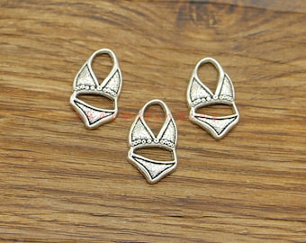 35pcs Swimsuit Bikini Swimwear Charms Underwear and Bra Charm Antique Silver Tone 12x21mm cf5008