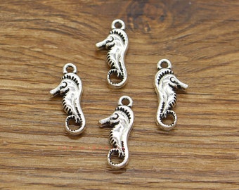 アンティークシルバータツノオトシゴペンダント1個、タツノオトシゴ