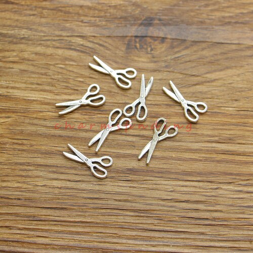 20pcs Scissor Charms Sewing Charms Antique Silver Tone 33x14mm Etsy