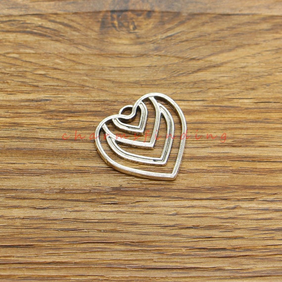 15個 4つのハート ハートチャームセット ハートチャーム 女性用 誕生日