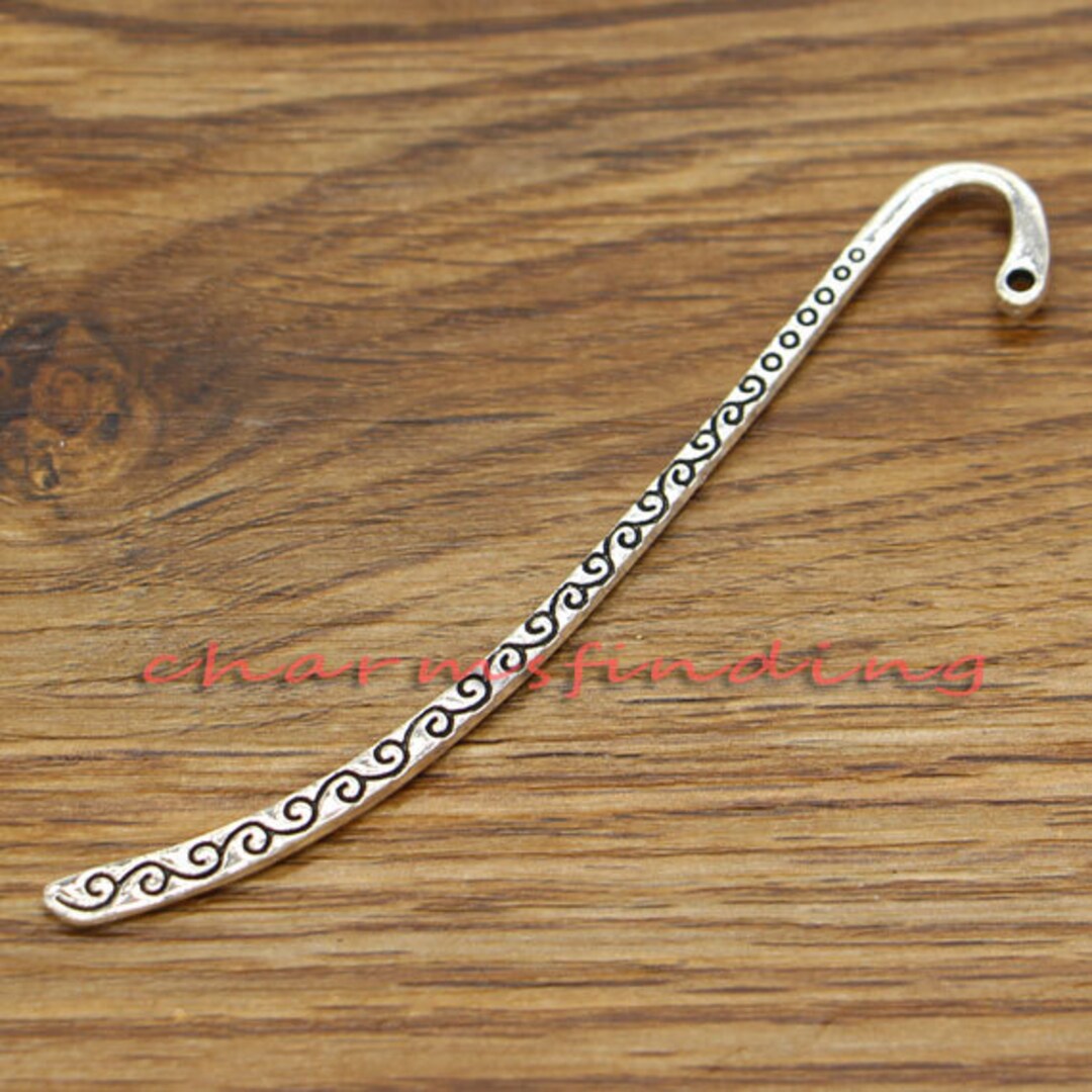 10pcs S Hook Bookmarks Metal Bookmarks Christmas Gift 2 Sided Charms