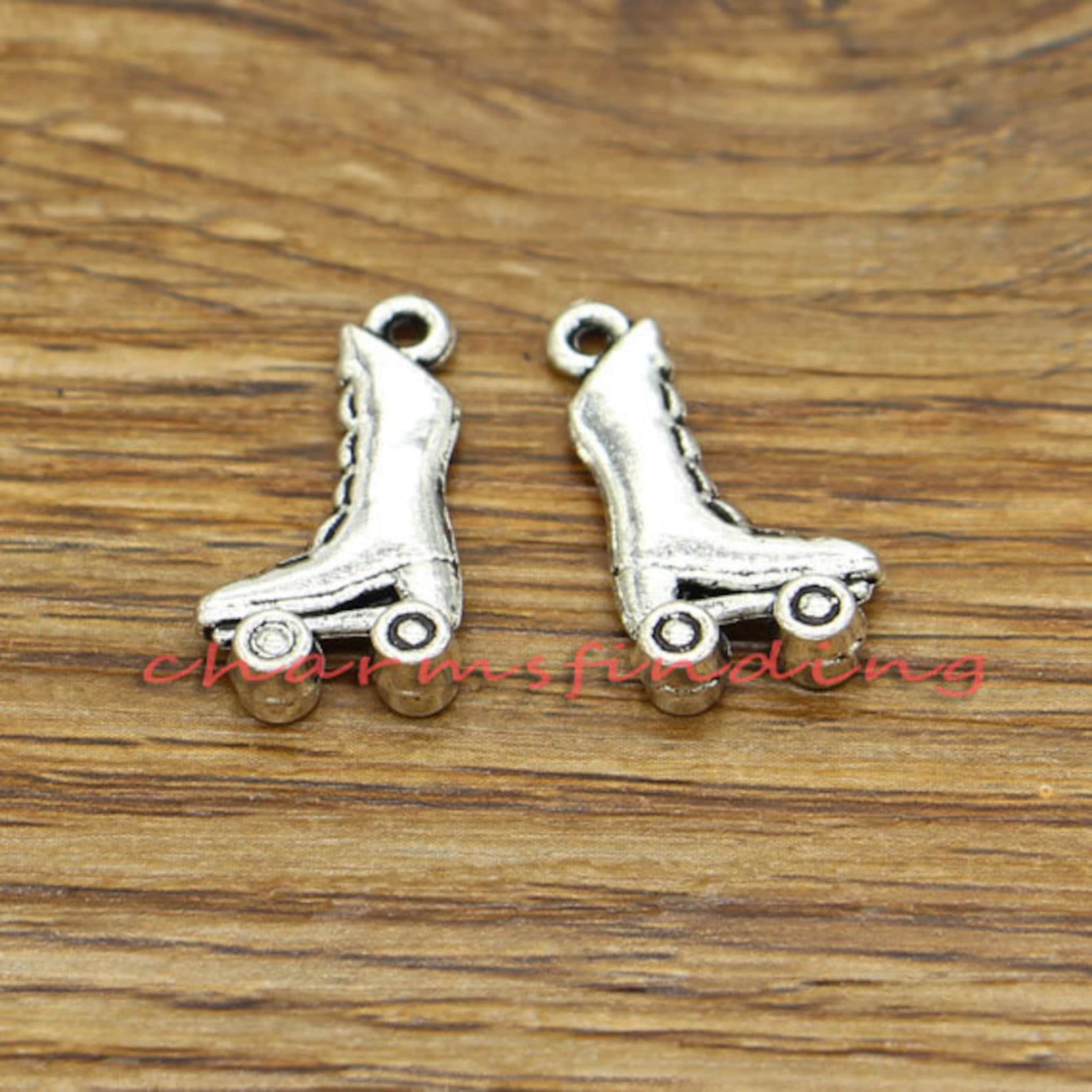 30pcs Roller Skate Charms Ice Skates Skating Charm Antique Etsy