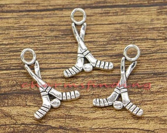 30pcs Golf Club Charms Sports  Charms Golf Ball Charms Antique Silver Tone 17x22mm cf1810