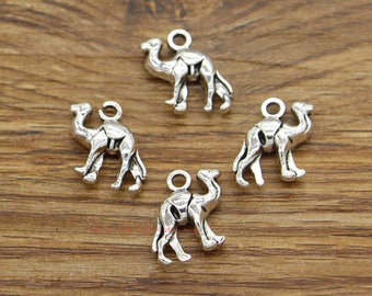 20pcs Camel Charms Desert Charms Animal Charms Antique Silver Tone 15x15mm cf3868