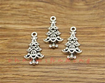 Ciondoli Natalizi Metallo SUNNYCLUE 1 Scatola 72 Pezzi 12 Stile Fascino Di Natale Vacanza Fascino Bulk Lega D'Argento Regalo Creativo Natale Fai Da Te