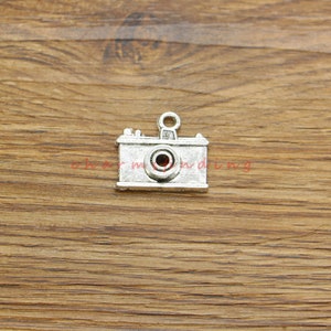 8pcs Large Camera Charms Photographer Charm Antique Silver Tone 21x23mm cf4324