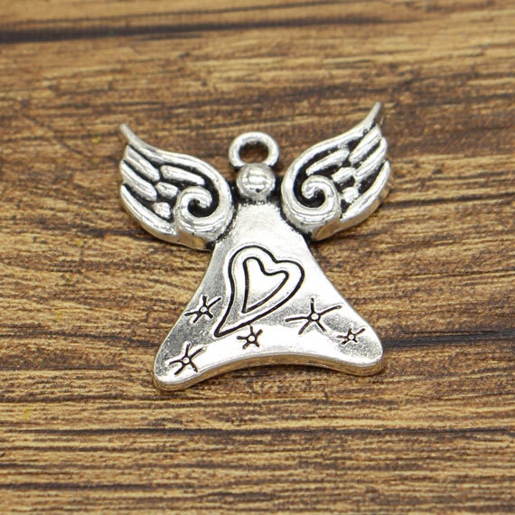 Angel and Fairies Charms Large Fairy Charm Charm Finishes Antique