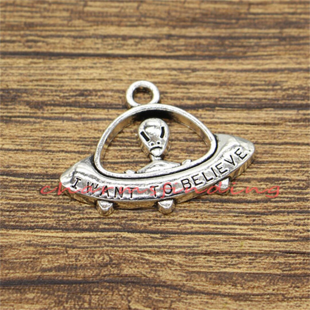15pcs UFO Charms Alien Charm Antique Silver Tone 23x31mm Cf0375 - Etsy