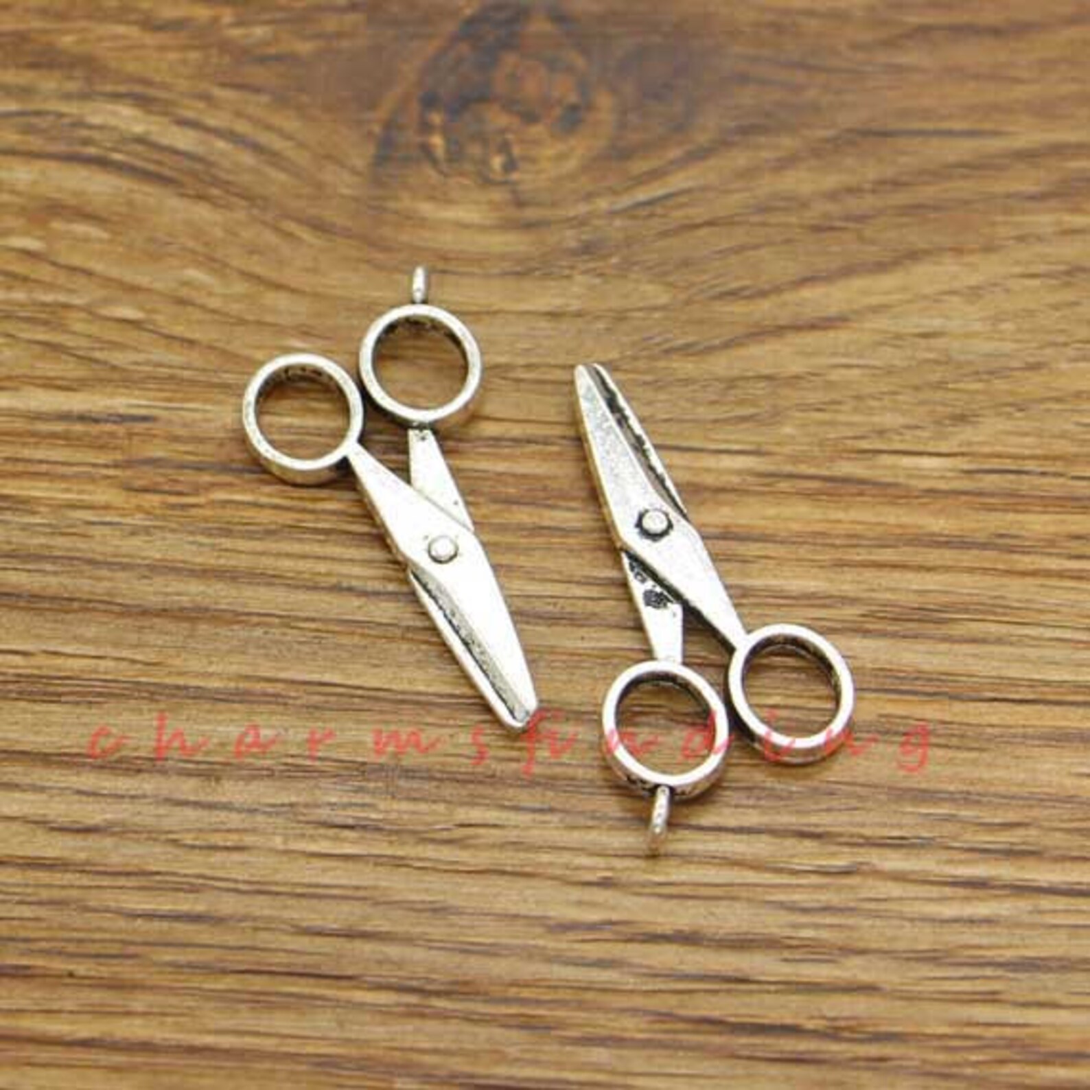 20pcs Scissor Charms Sewing Charms Antique Silver Tone 17x35mm Etsy