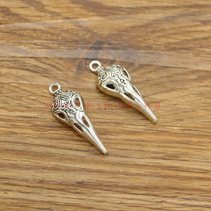 20pcs Large Bald Eagle Pendant Charm Wild Bird Animal Charms Antique Silver Tone 13x35mm cf4455