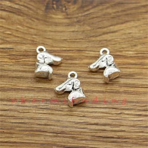 15 Stück Dackel Charme Hund Charms Antik Silber Ton 12x17x6mm 3798