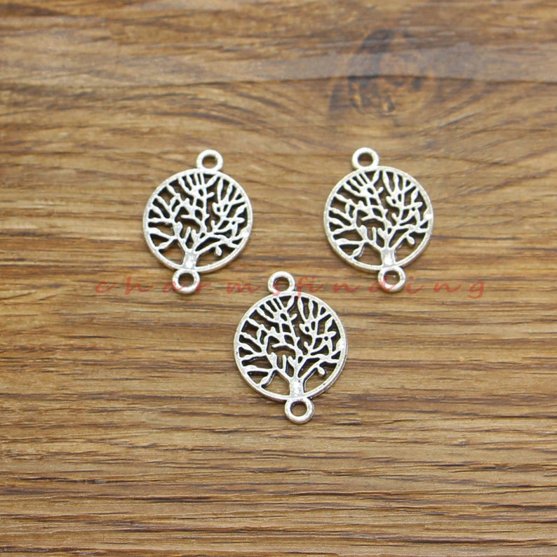 30pcs Leaf Connectors Charm Tree Branch Charm Antique Silver - Etsy