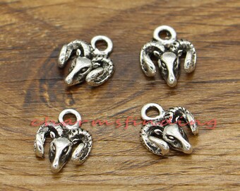Sterling Silver 21mm 3D Ram with 7.5 Charm Bracelet Jewels Obsession 3D Ram Pendant Sterling Silver 21mm 3D Ram with 7.5 Charm Bracelet Jewels Obsession 3D Ram Pendant