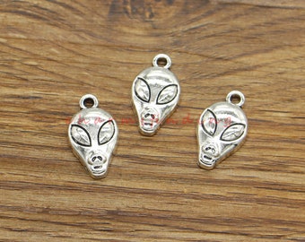 30pcs Alien Charm Antieke Zilveren Toon 11x19mm cf4453