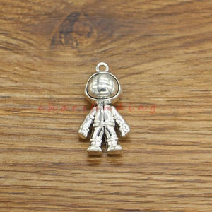 1pc Large Astronaut Pendant Charms Outer Space Charms Antique Silver 18x33x12mm cf4248