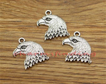20pcs Eagle Charm Bird Charms Antique Silver Tone 18x22mm cf3359