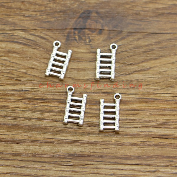 50pcs Ladder Charms Antique Silver Tone 8x15mm cf4747