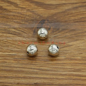 10pcs Baseball Charms Ball Charms Sports Charms 3D Antique Silver Tone 10x10x10mm cf4296