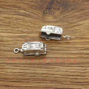 10pcs Camper Charms Trailer Caravan Charms Antique Silver Tone 27x10x10mm cf3719