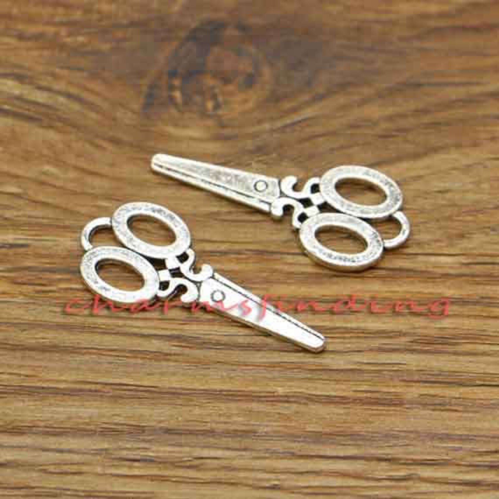 20pcs Scissor Charms Sewing Charms Antique Silver Tone 34x15mm Etsy