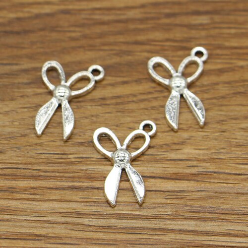 50pcs Scissor Charms Sewing Charms Antique Silver Tone 26x10mm Etsy