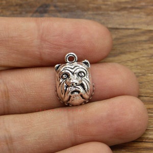 20 Stück Hund Charms Tier Dalmatiner Charm Antik Silber Ton 13x18x7mm cf3853
