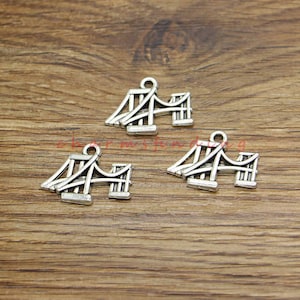 20 Stück Brücke Charms Abstrakter Charm Antik Silber Charms 23x17mm cf4173