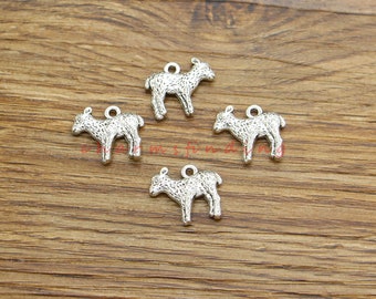 Antique Silver Plated Jewelry Making Charms Sheep Lamb Cabochon Frame Goat Antique Silver Plated Jewelry Making Charms Sheep Lamb Cabochon Frame Goat