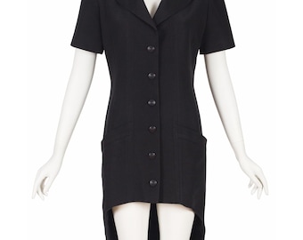 カールラガーフェルド F ウール ピーコート オーバーサイズ ブラック カール ラガーフェルド ヴィンテージ 2004 H&M ブラック ダブル