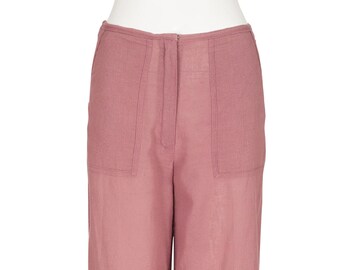 Sonia Rykiel 1970s Vintage Cotton High-Waisted Wide-Leg Pants Sz S