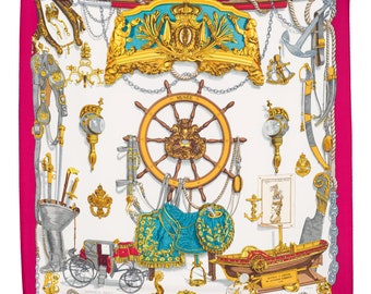 エルメス　スカーフ　ビンテージ ヴィンテージ エルメス VIVE LE VENT シルクスカーフ ヴィンテージ