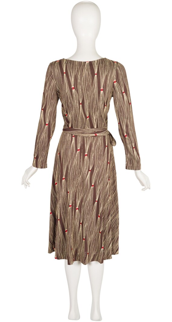 diane von furstenberg wrap dress brown DANIELLA KNIT WRAP DRESS main image 1
